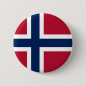 Vlag van Noorwegen Ronde Button 5,7 Cm (Voorkant)