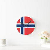 Vlag van Noorwegen Ronde Klok (Huis)