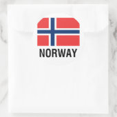 VLAG VAN NOORWEGEN RONDE STICKER (Tas)