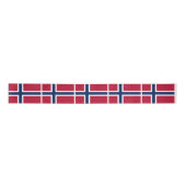 Vlag van Noorwegen Satijnen Lint (Voorkant)