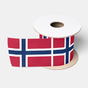 Vlag van Noorwegen Satijnen Lint