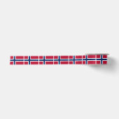 Vlag van Noorwegen Satijnen Lint (Voorkant)