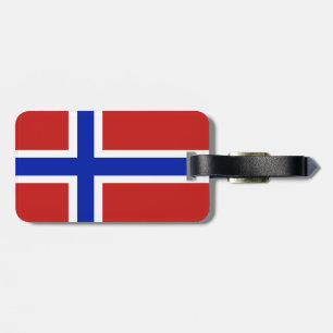 Vlag van Noorwegen Scandinavisch Bagagelabel