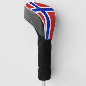 Vlag van Noorwegen Scandinavisch Golfheadcover (Schuin)