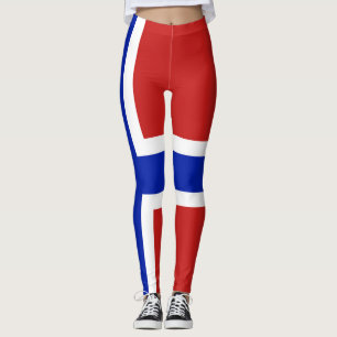 Vlag van Noorwegen Scandinavisch Leggings