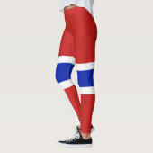 Vlag van Noorwegen Scandinavisch Leggings (Links)