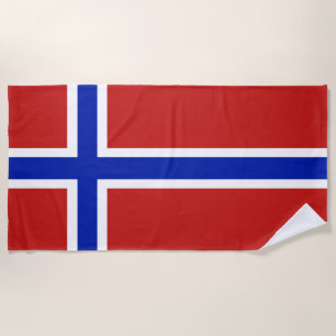Vlag van Noorwegen Scandinavisch Strandlaken
