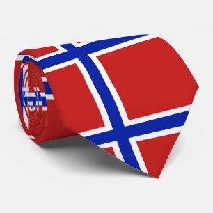 Vlag van Noorwegen Scandinavisch Stropdas