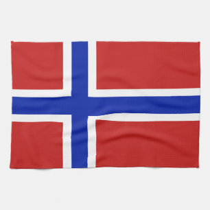 Vlag van Noorwegen Scandinavisch Theedoek