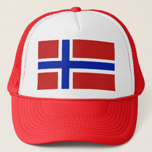 Vlag van Noorwegen Scandinavisch Trucker Pet