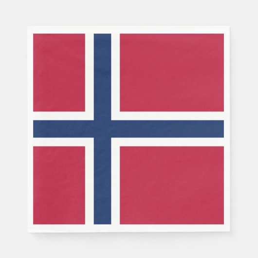 Vlag van Noorwegen Servet (Voorkant)