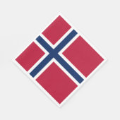 Vlag van Noorwegen Servet (Hoek)