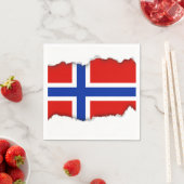 Vlag van Noorwegen Servetten (Insitu)
