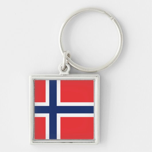 Vlag van Noorwegen Sleutelhanger (Voorkant)