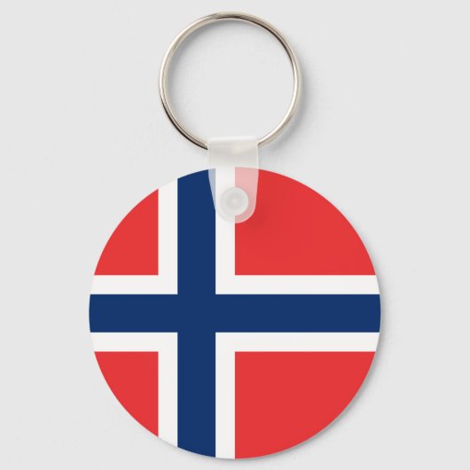 Vlag van Noorwegen Sleutelhanger (Voorkant)