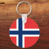 Vlag van Noorwegen Sleutelhanger (Achterkant)