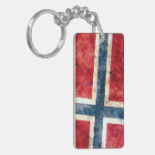 Vlag van Noorwegen Sleutelhanger (Voorkant Links)