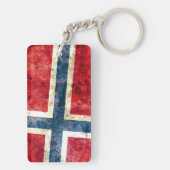 Vlag van Noorwegen Sleutelhanger (achterkant)