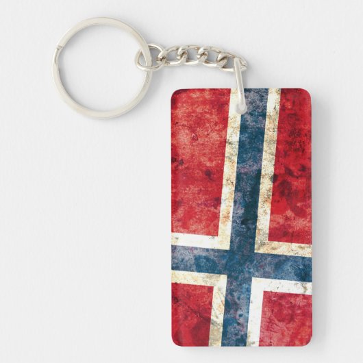 Vlag van Noorwegen Sleutelhanger (Voorkant)