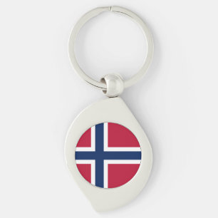 Vlag van Noorwegen Sleutelhanger