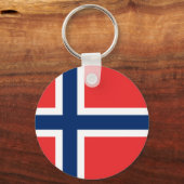 Vlag van Noorwegen Sleutelhanger (Voorkant)