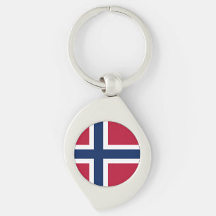 Vlag van Noorwegen Sleutelhanger