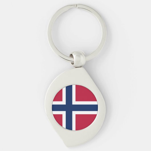 Vlag van Noorwegen Sleutelhanger (Voorkant)