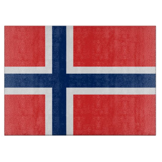 Vlag van Noorwegen Snijplank (Voorkant)