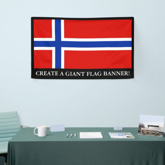 Vlag van Noorwegen Spandoek (Beurs)