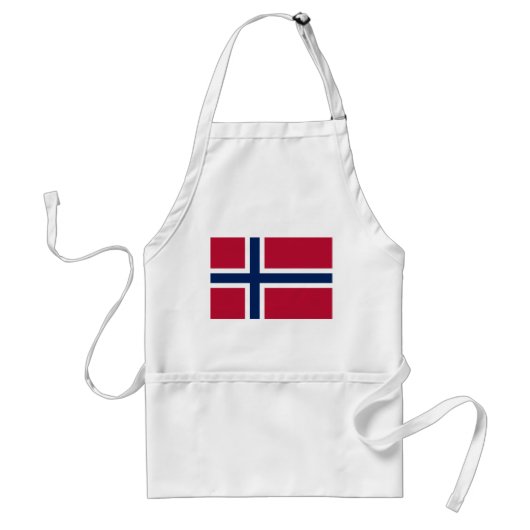 Vlag van Noorwegen Standaard Schort (Voorkant)