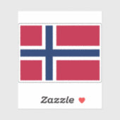 Vlag van Noorwegen Sticker (Vel)
