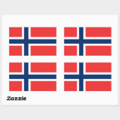 Vlag van Noorwegen Sticker (Vel)