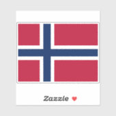 Vlag van Noorwegen Sticker (Vel)