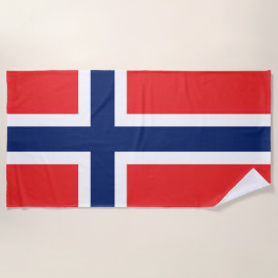 Vlag van Noorwegen Strandlaken