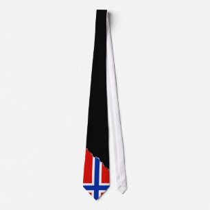 Vlag van Noorwegen Stropdas