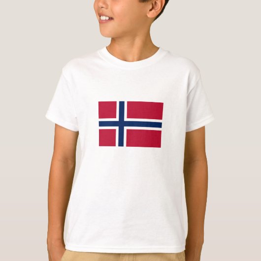 Vlag van Noorwegen T-shirt (Voorkant)