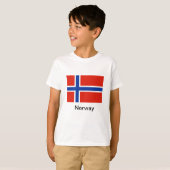 Vlag van Noorwegen T-shirt (Voorkant volledig)