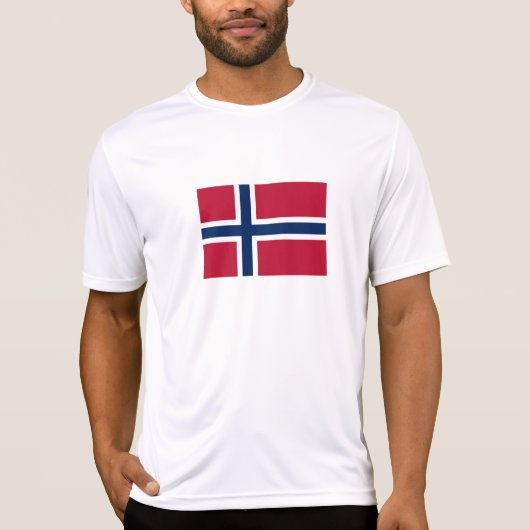 Vlag van Noorwegen T-shirt (Voorkant)