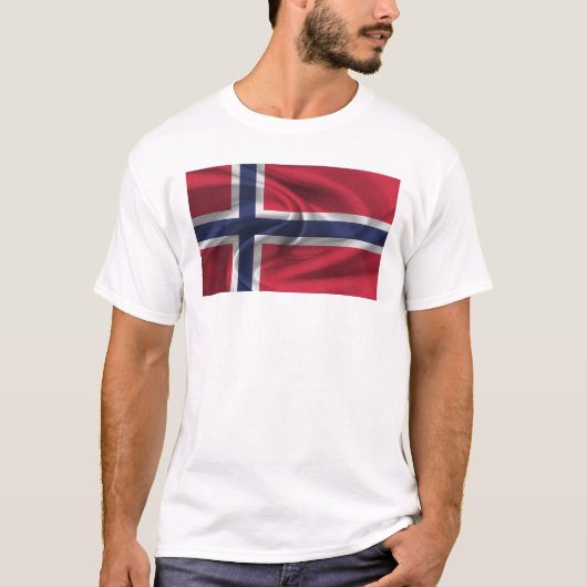 Vlag van Noorwegen T-shirt (Voorkant)