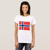 Vlag van Noorwegen T-shirt (Voorkant volledig)