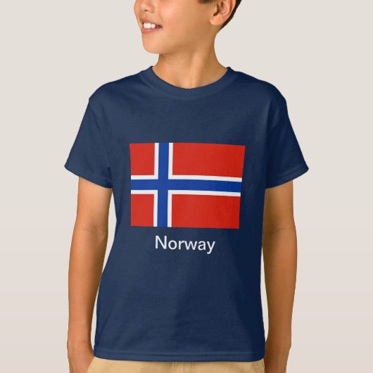 Vlag van Noorwegen T-shirt (Voorkant)