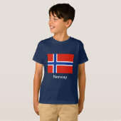 Vlag van Noorwegen T-shirt (Voorkant volledig)