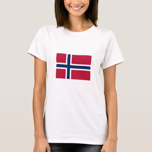 Vlag van Noorwegen T-shirt (Voorkant)