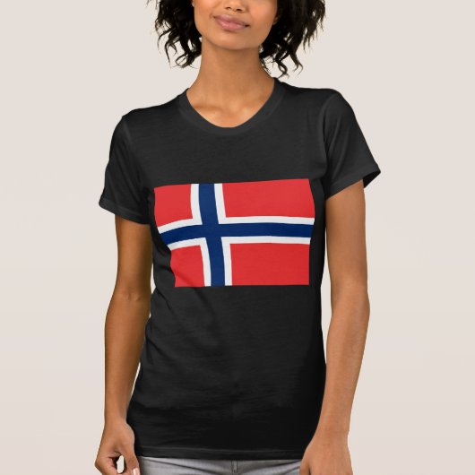 Vlag van Noorwegen T-shirt (Voorkant)