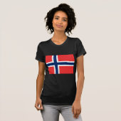 Vlag van Noorwegen T-shirt (Voorkant volledig)