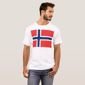 Vlag van Noorwegen T-shirt (Voorkant volledig)