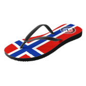 Vlag van Noorwegen Teenslippers (Schuin)