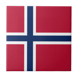 Vlag van Noorwegen Tegeltje