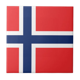 Vlag van Noorwegen Tegeltje