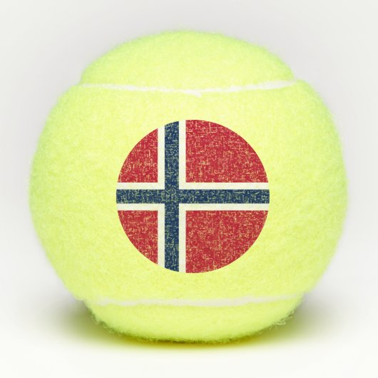 Vlag van Noorwegen Tennisballen (Voorkant)